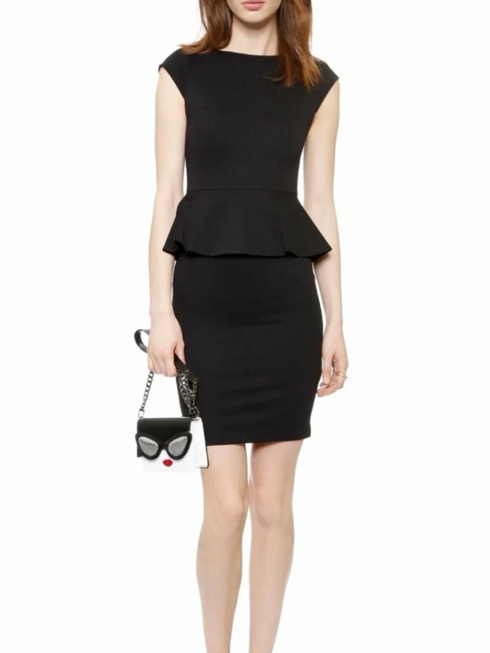 Alice + Olivia Employed | Black Peplum Dress